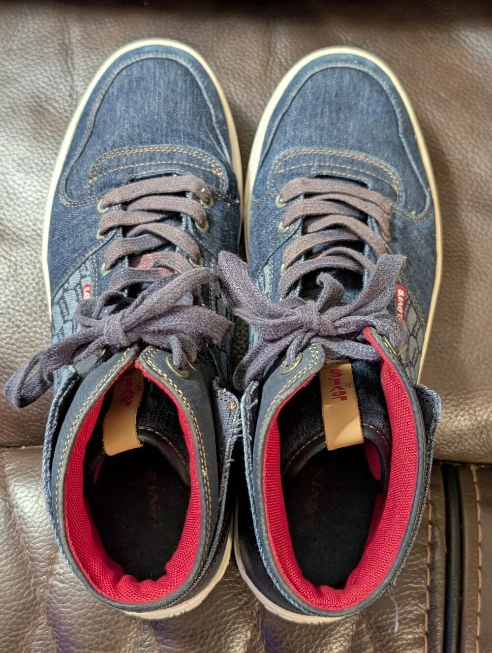 Levi’s 501 Quality Footwear High-Top  Men's Denim Sneakers Size 11